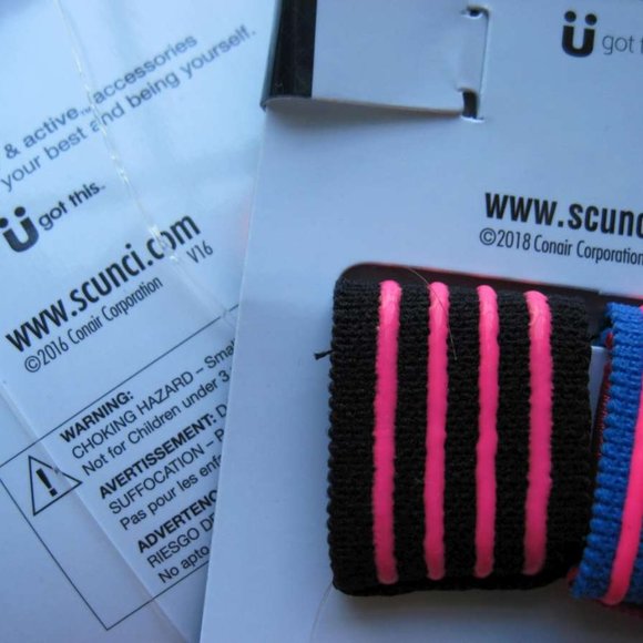 Scunci Everyday & Active No Slip Silicone No Metal Damage Comfy Head Bands Black - Picture 11 of 16